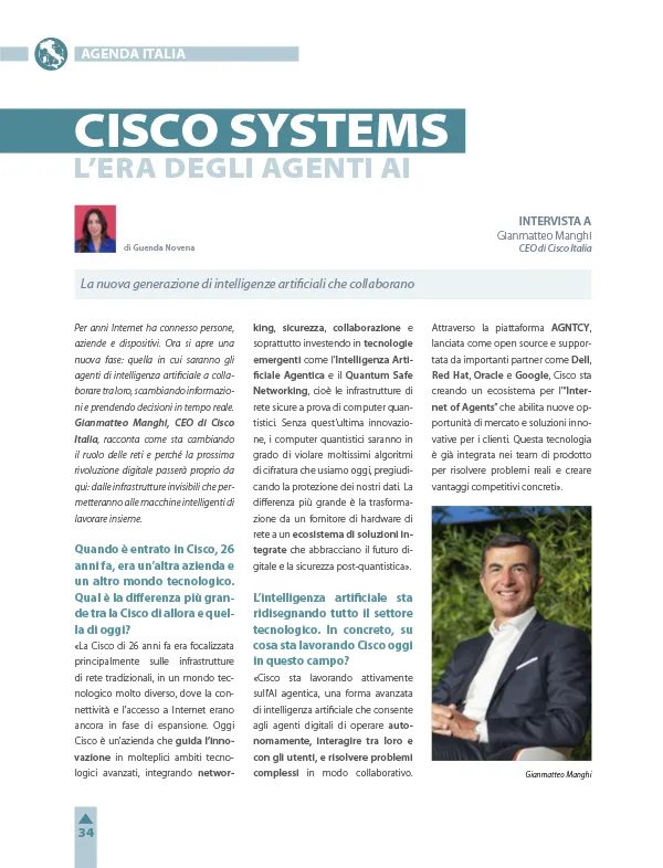 Intervista a Gianmatteo Manghi, CEO di Cisco Italia Gioia e Guenda